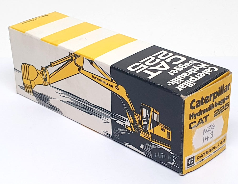 NZG 1/87 Scale Diecast 143 - Caterpillar Hydraulic Bagger Cat 225 - Yellow