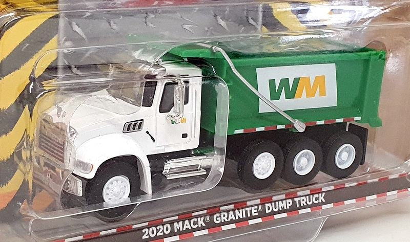 Greenlight 1/64 Scale 45120-B - 2020 Mack Granite Dump Truck - White/Green