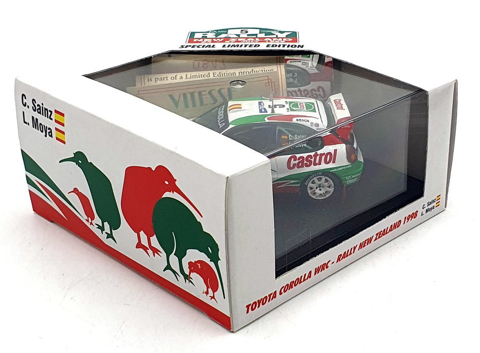 Vitesse 1/43 Scale V98203 - Toyota Corolla WRC #5 New Zealand Rally 1998