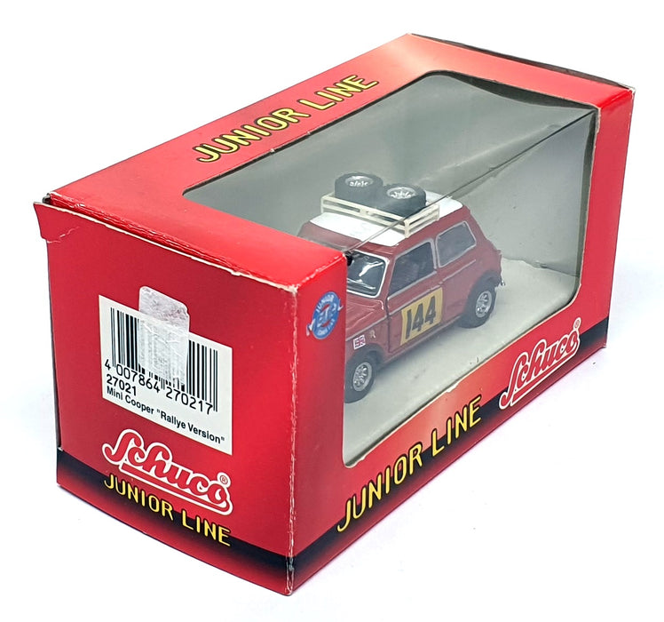 Schuco 1/43 Scale Diecast 27021 - Mini Cooper Rally Version - Red/White #144