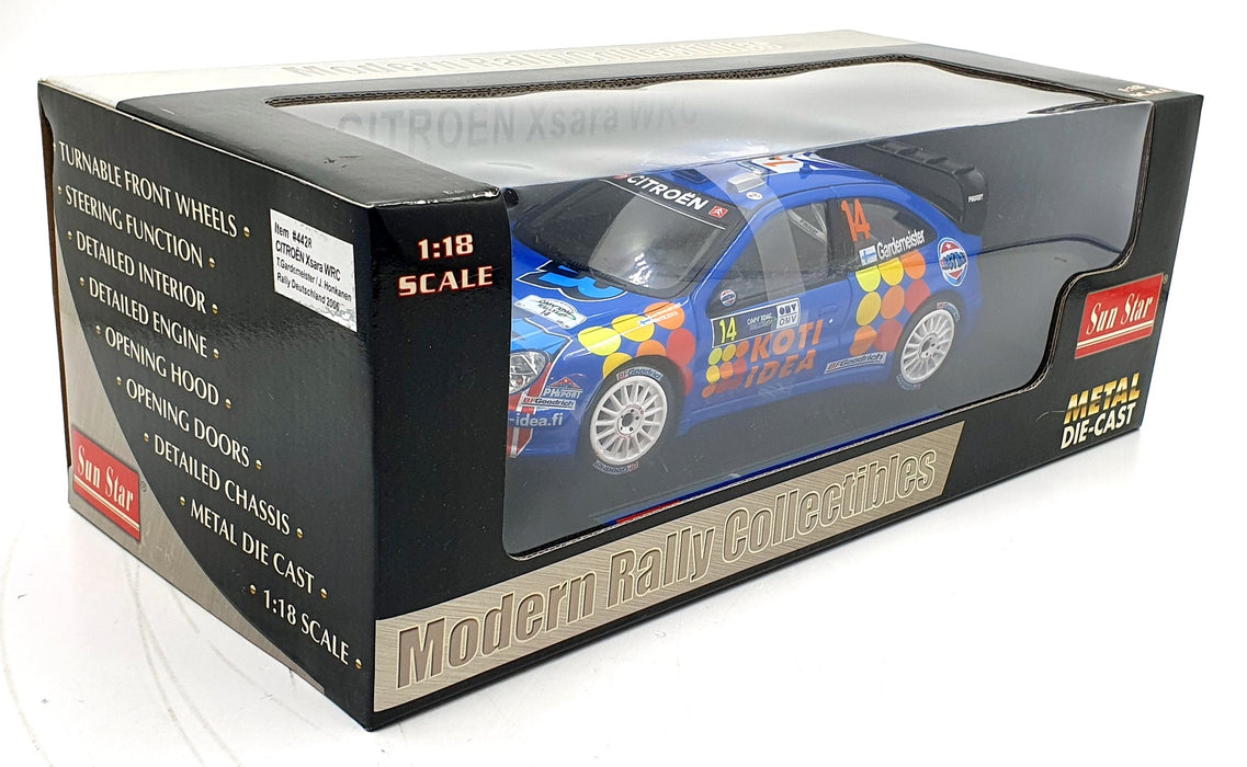 Sun Star 1/18 Scale 4428 - Citroen Xsara WRC 2006 Deutschland #14 T.Gardemeister