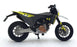 Maisto 1/18 Scale 23091 - Husqvarna Husky 701 Supermoto 2023 - Grey/Yellow