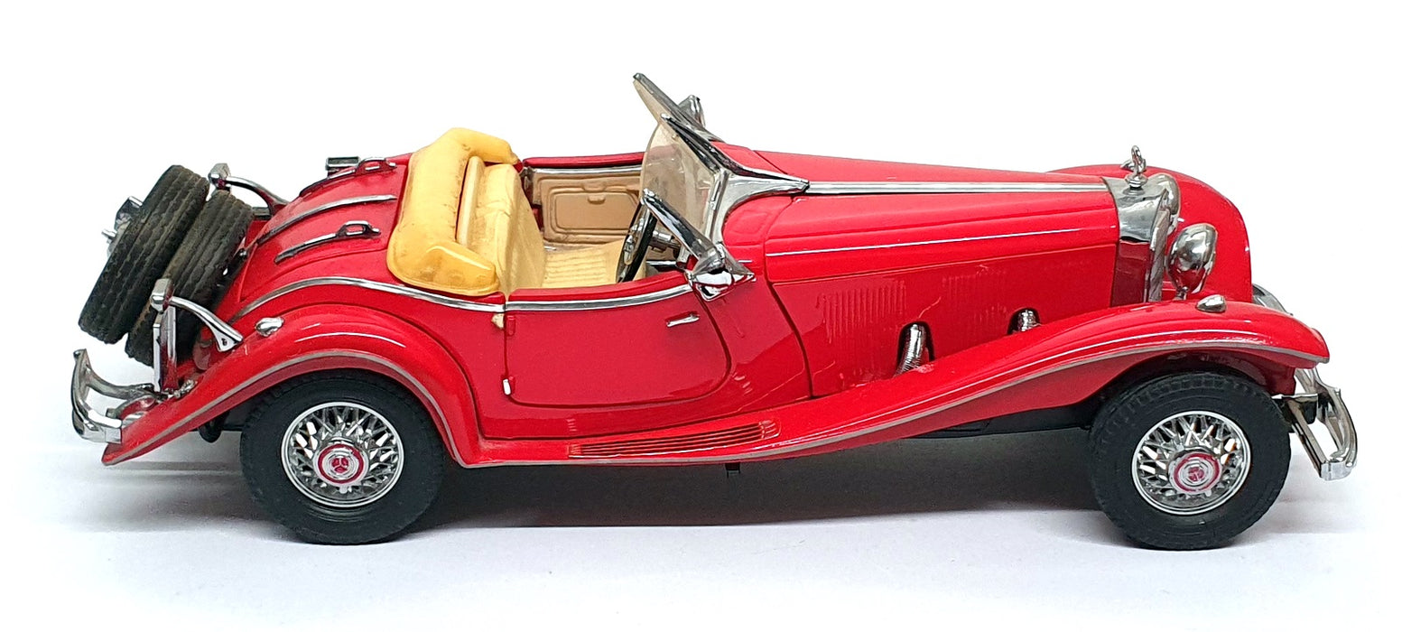 Franklin Mint 1/24 Scale Diecast 150326H - 1935 Mercedes-Benz 500K - Red