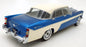 BOS Models 1/18 scale BOS237 - Desoto Firedome 4-Door Seville - Met Blue/White