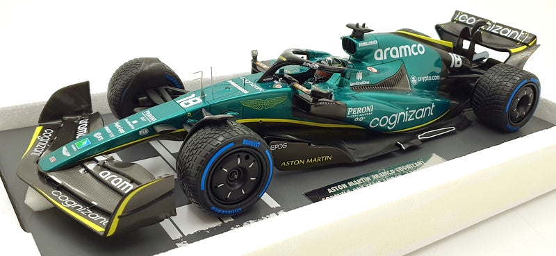 Minichamps 1/18 Scale 117 220118 Aston Martin F1 AMR22 Stroll Monaco 2022
