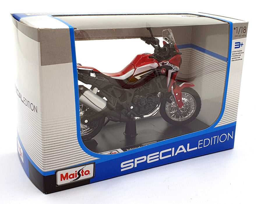 Maisto 1/18 Scale 16910 - Honda Africa Twin DCT Motorbike - Red