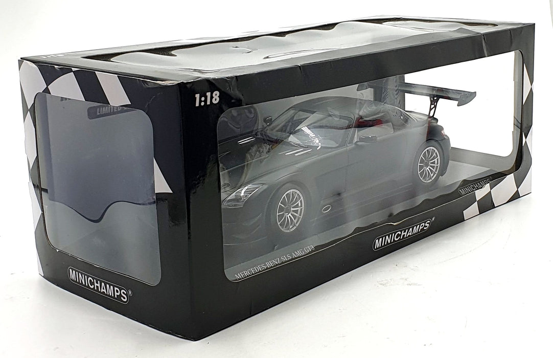 Minichamps 1/18 Scale 151 113101 - Mercedes-Benz SLS AMG GT3 Street 2011 Black