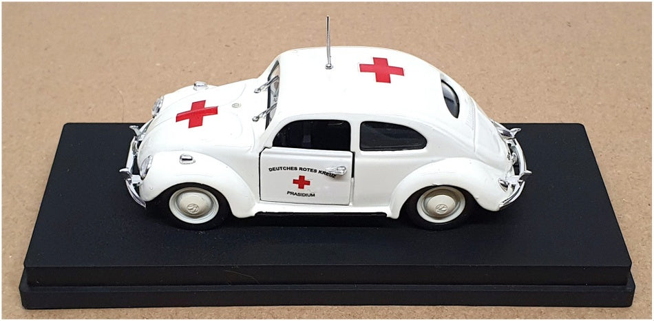 Rio Models 1/43 Scale SL086 - Volkswagen Beetle Deutche Red Cross - White