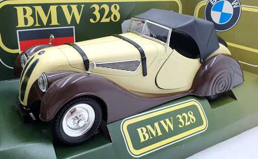 Polistil 1/16 Scale Diecast TG6 - BMW 328 - Cream/Brown