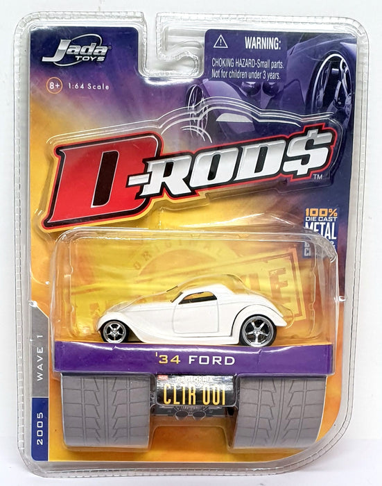 Jada1/64 Scale Diecast 12039 - 1934 Ford D Rods - White