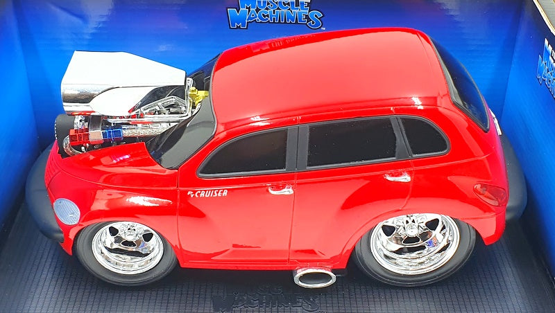 Muscle Machine 1/18 Scale Diecast 71165 - 2000 Chrysler PT Cruiser - Red