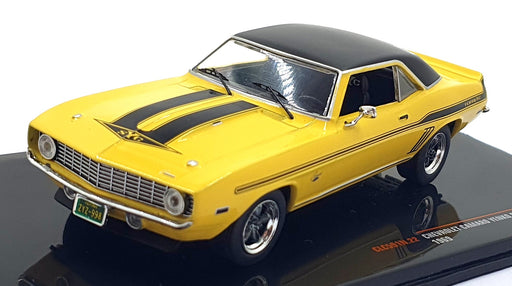 Ixo 1/43 Scale CLC591N.22 - 1969 Chevrolet Camaro Yenko SYC - Yellow