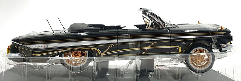 Sun Star 1/18 Scale 2110 - 1961 Chevrolet Impala Lowrider Open Convertible Black