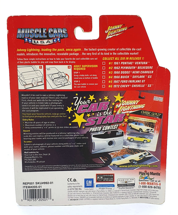 Johnny Lightning 1/64 Scale 205-01 - Muscle Cars USA 1967 Ford Fairlane GT