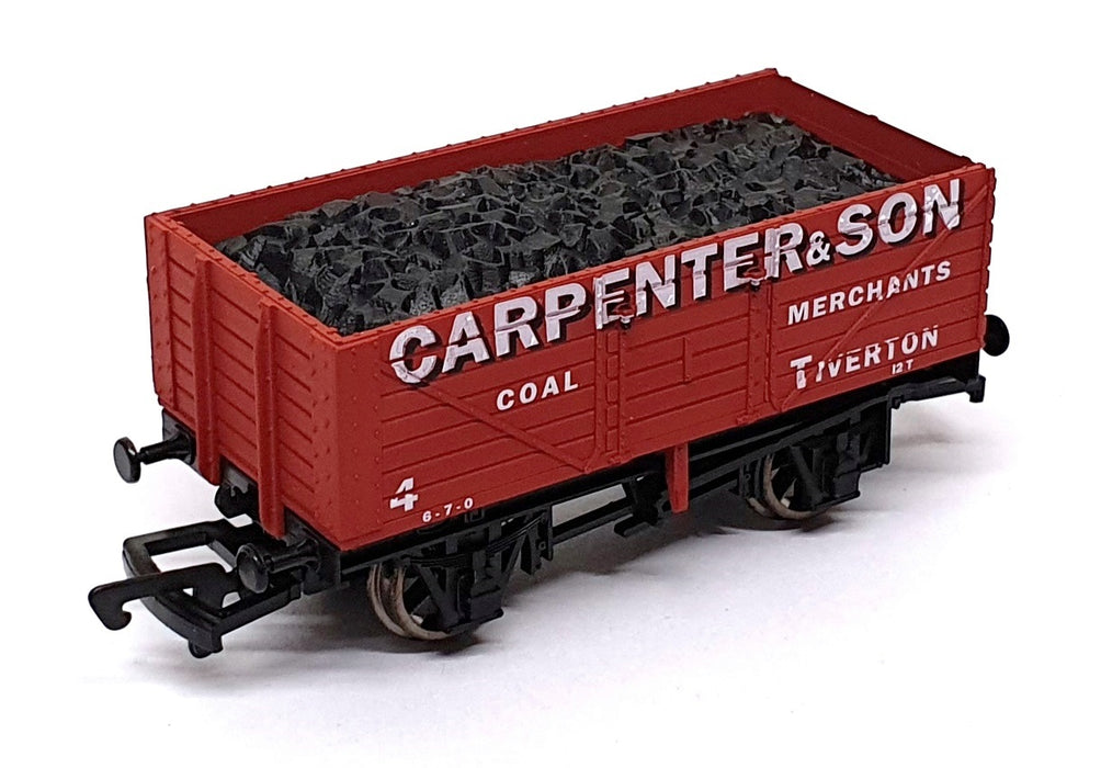Dapol OO Gauge B550 - 7 Plank Coal Wagon Carpenter & Son - Redish Brown