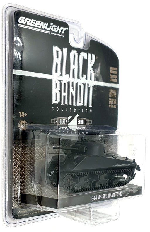 Greenlight 1/64 Scale 28090 - 1944 M4 Sherman Tank - Black