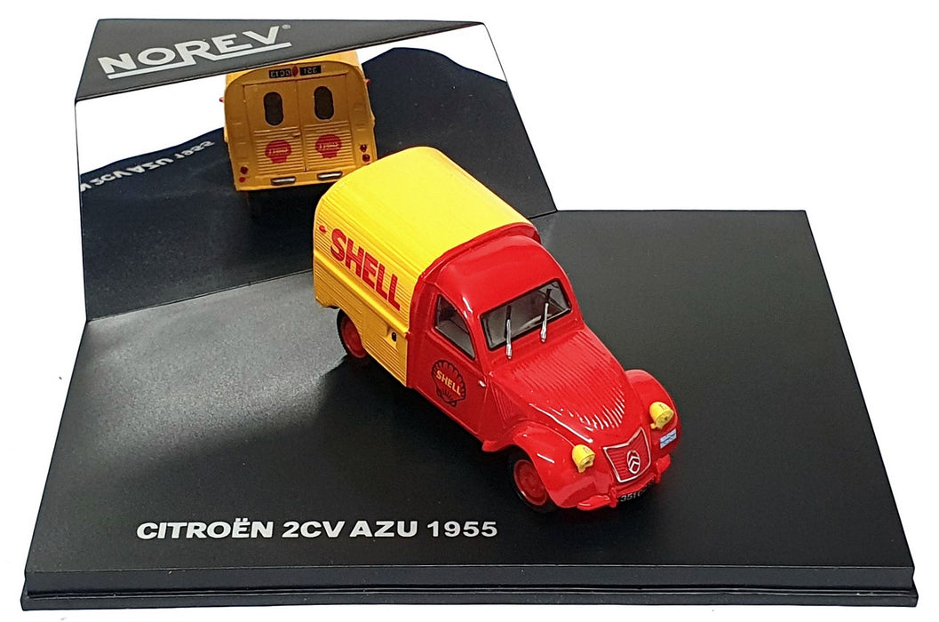 Norev 1/43 Scale 156023 - 1955 Citroen 2CV Azu Truck Shell - Red/Yellow