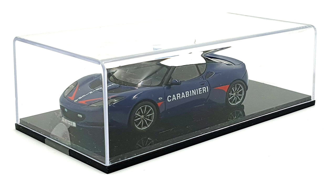 Spark 1/43 Scale S2195 - 2011 Lotus Evora S "Carabinieri" - White/Blue