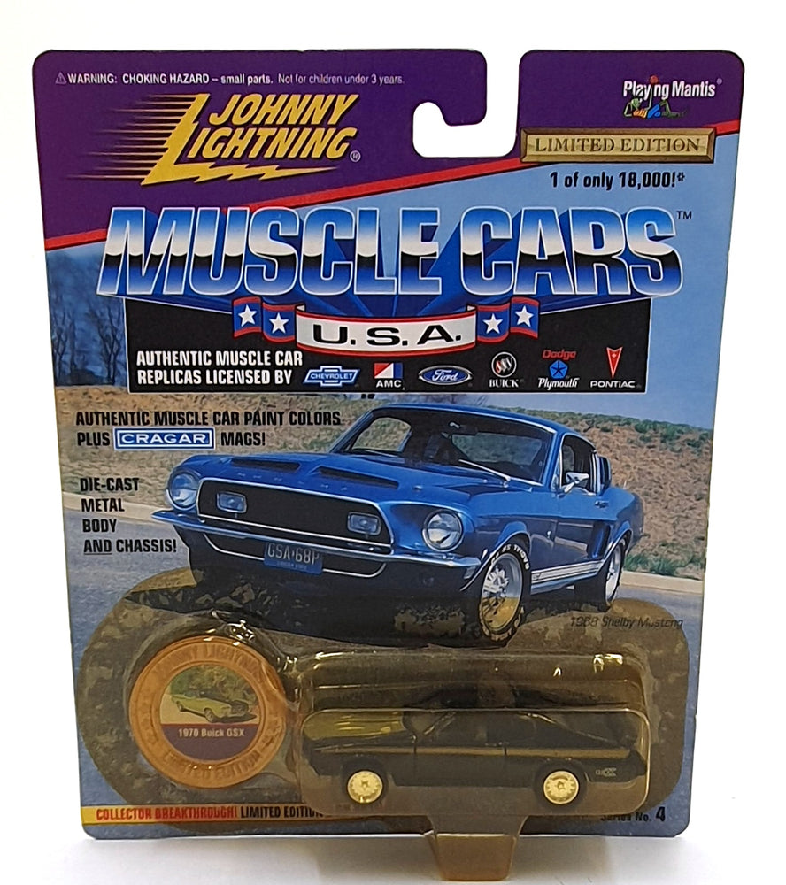 Johnny Lightning 1/64 Scale 202-02 - Muscle Cars 1970 Buick GSX LE Black