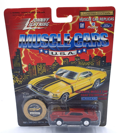 Johnny Lightning 1/64 Scale 200-210 Muscle Cars 1965 Pontiac GTO Judge Red