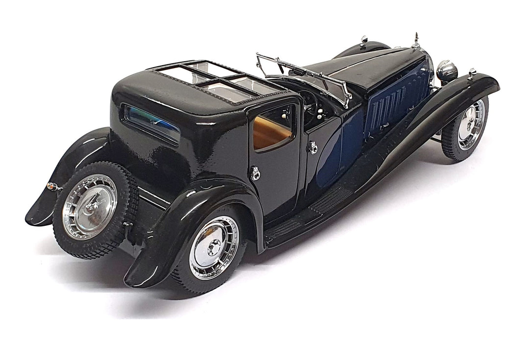 Franklin Mint 1/24 Scale 19626D - 1930 Bugatti Coupe Napoleon - Black/Blue