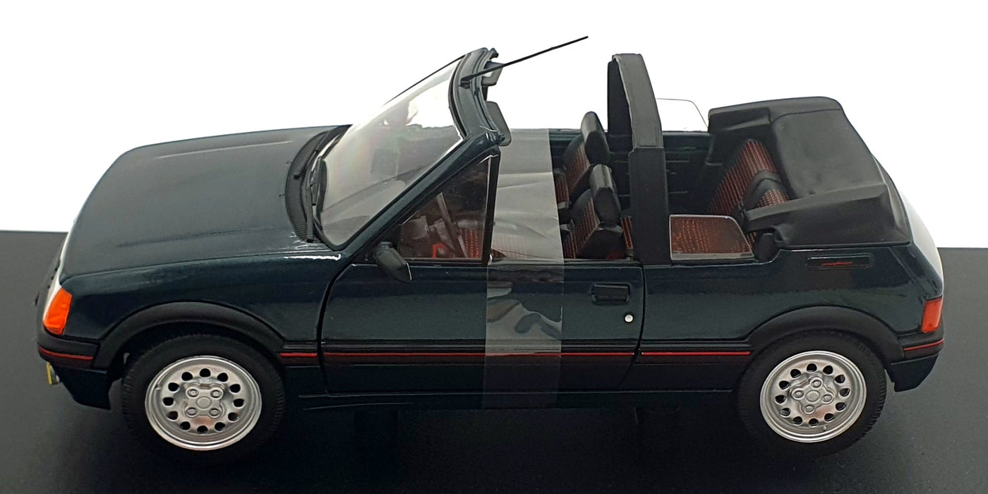 Solido 1/18 Scale Diecast S1806204 - 1986 Peugeot 205 CTI - Met. Green