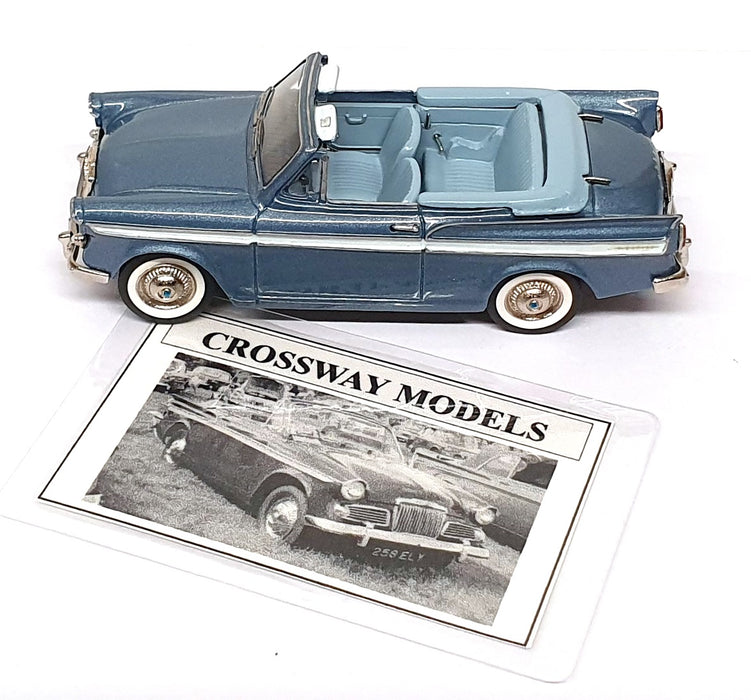 Crossway 1/43 Scale CM12 Sunbeam Rapier MkIII/IIIA Convertible Met. Quartz Blue