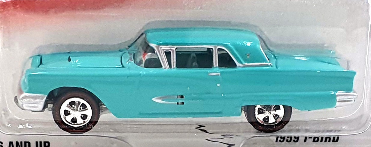 Johnny Lightning 1/64 Scale 992-01 - 1959 Ford T Bird - Mint Green