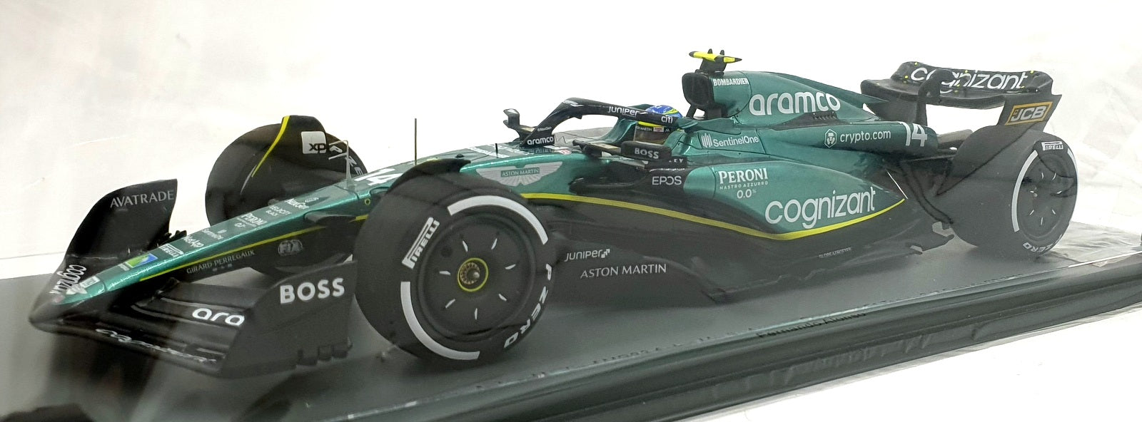 Spark 1/18 Scale 18S956 - Aston Martin AMR23 F1 Team #14 2nd Canada GP 2023