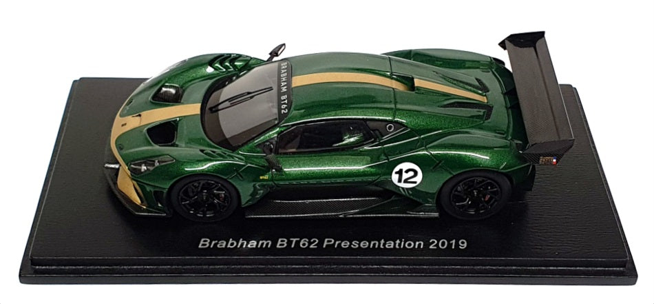 Spark 1/43 Scale S8109 - Brabham BT62 Presentation 2019 #12 - Met Green