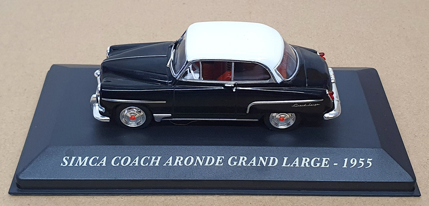 Altaya 1/43 Scale 75026 - 1955 Simca Aronde Grand Large - Dk. Blue/White