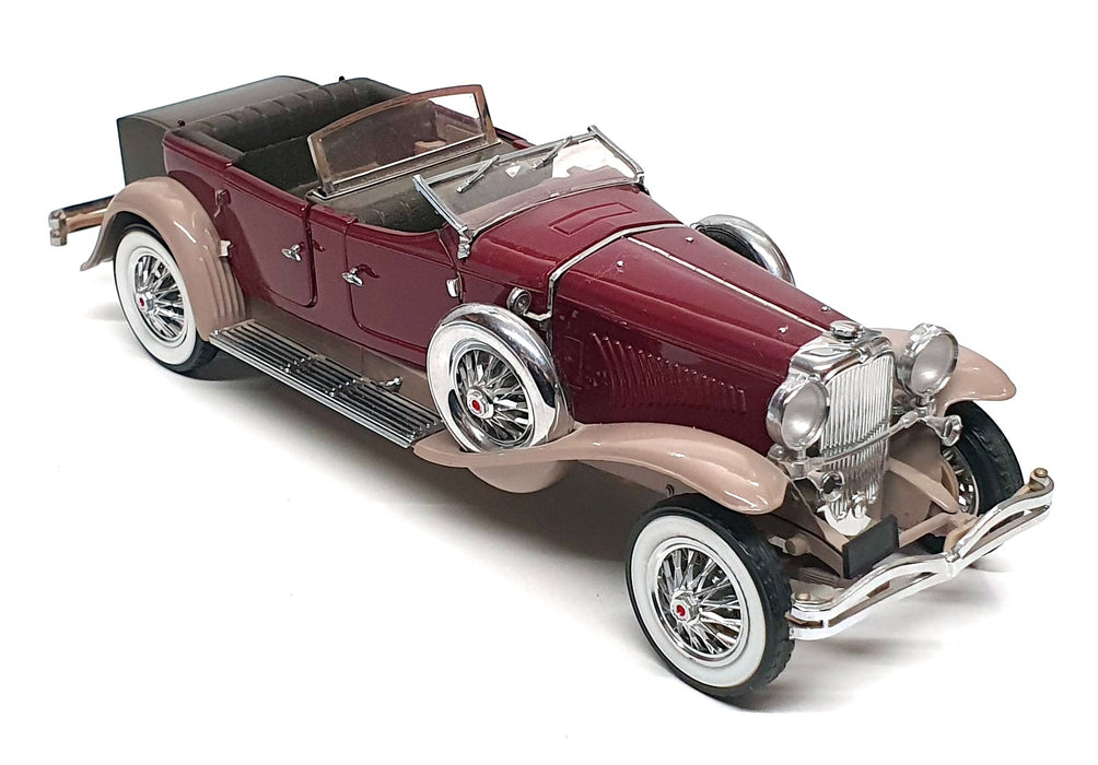 Franklin Mint 1/24 Scale 150326N - 1930 Duesenberg J Derham Tourster - Maroon