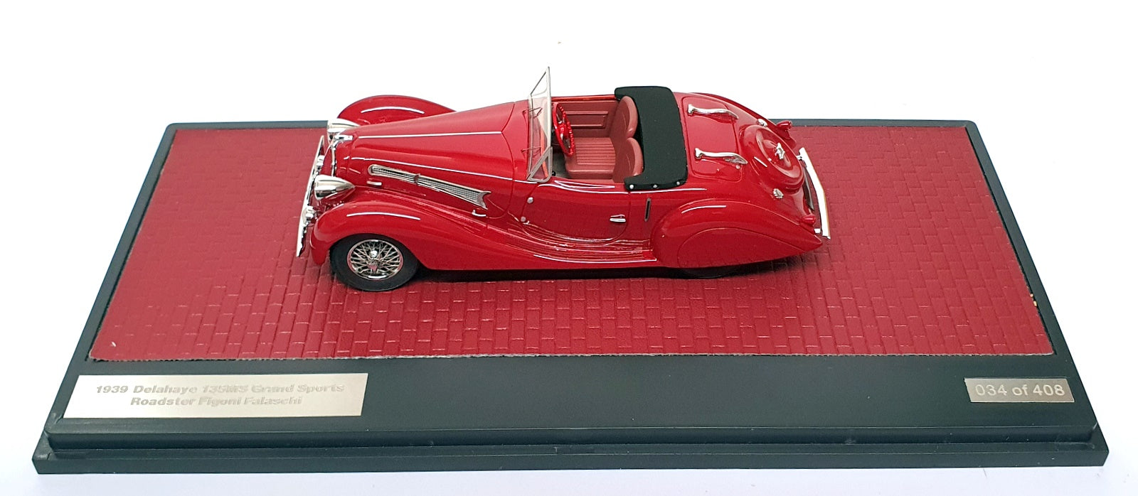 Matrix 1/43 Scale MX40408-031 - 1935 Delahaye 135MS Grand Sports - Red