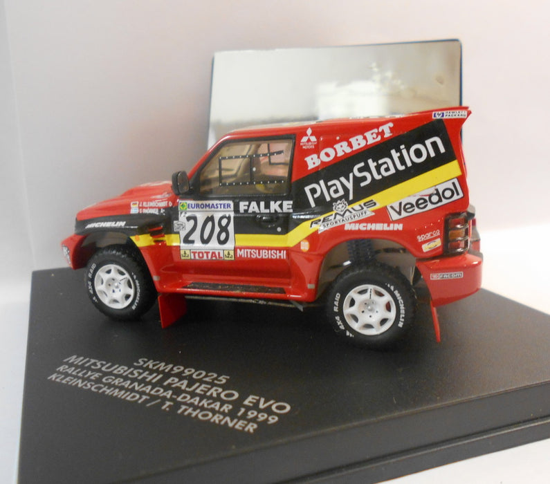 Skid 1/43 Scale Diecast Model SKM99025 MITSUBISHI PAJERO EVO KLIENSCHMIDT 1999