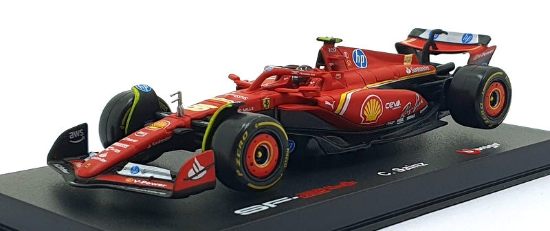 Burago 1/43 Scale 18-36843 - Ferrari SF24 #55 - Carlos Sainz