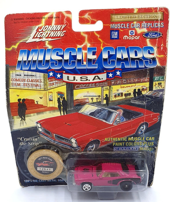 Johnny Lightning 1/64 Scale 200-120- Muscle Cars 1971 Plymouth Hemi Cuda - Pink