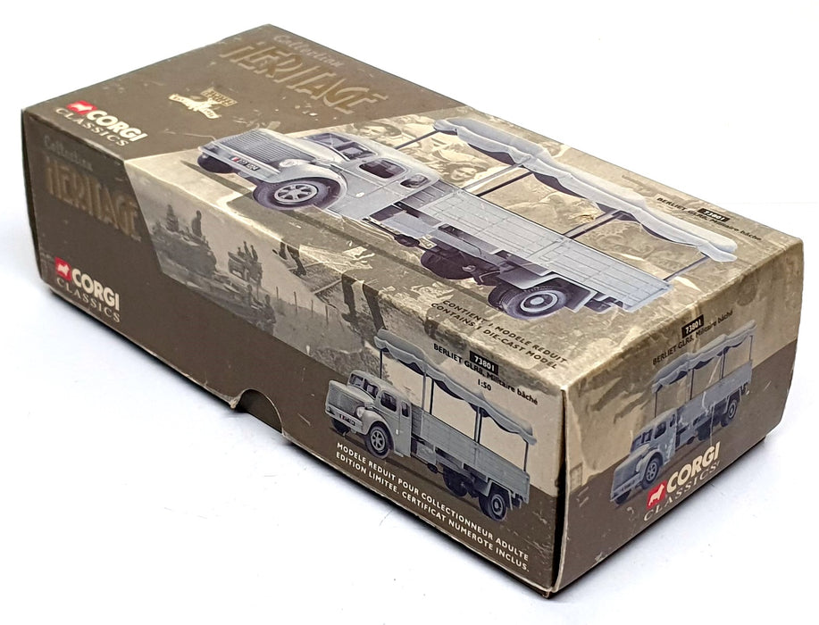 Corgi 1/50 Scale Diecast 73801 - Berliet GLR8 Covered Military Vehicle - Green