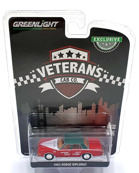 Greenlight 1/64 Scale 30283 - 1983 Dodge Diplomat Cab - Veteran's