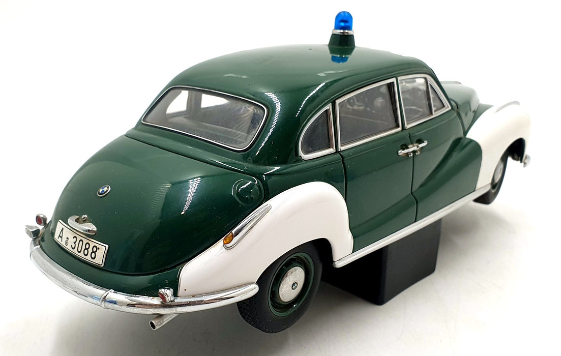 Autoart 1/18 Scale Diecast 70606 - BMW 501 Police Car - Green/White