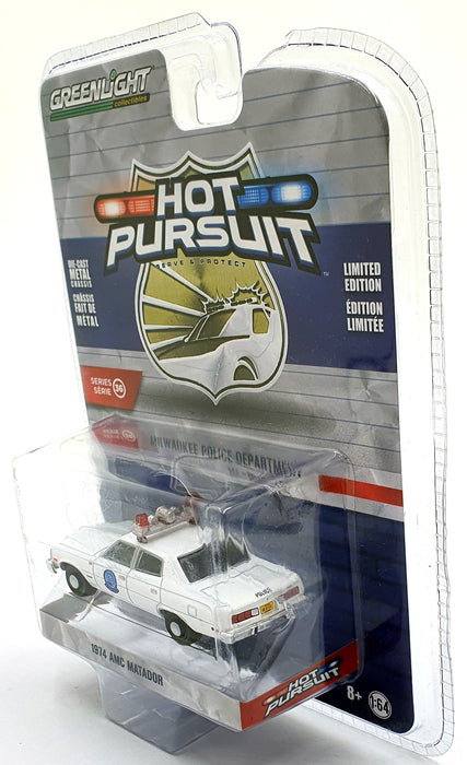Greenlight 1/64 Scale 42930-A - 1974 AMC Matador Milwaukee Police Department