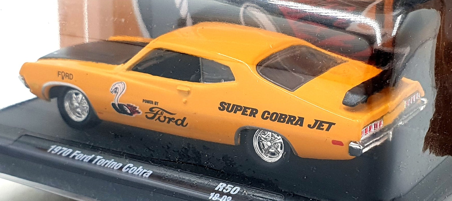 Castline M2 Machines 1/64 Scale R50 - 1970 Ford Torino Cobra - Orange