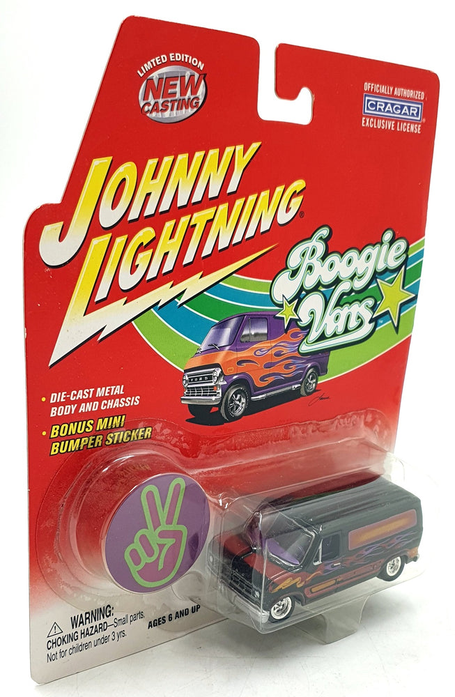Johnny Lightning 1/64 360-01 Boogie Vans 1977 Ford Econoline 150 - Black