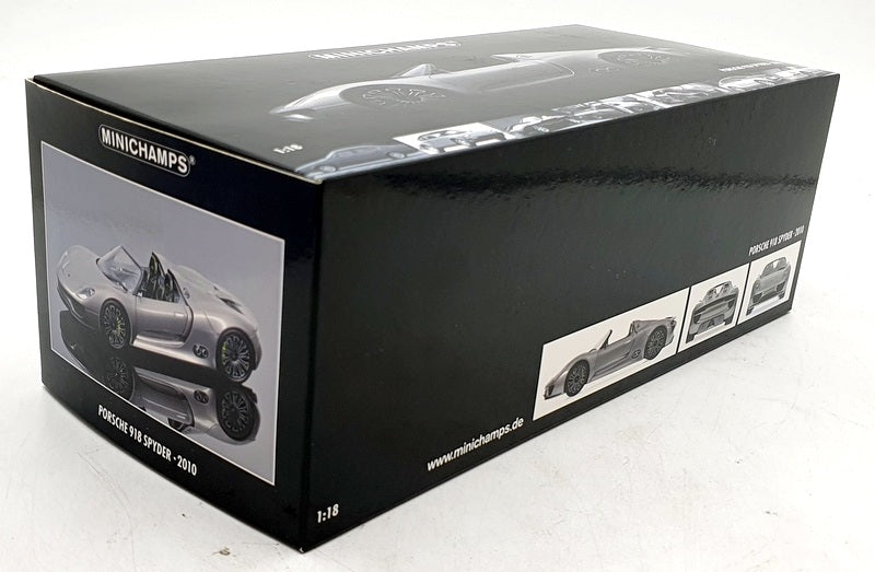 Minichamps 1/18 Scale Diecast 110 060030 - Porsche 918 Spyder 2010 - Met Grey