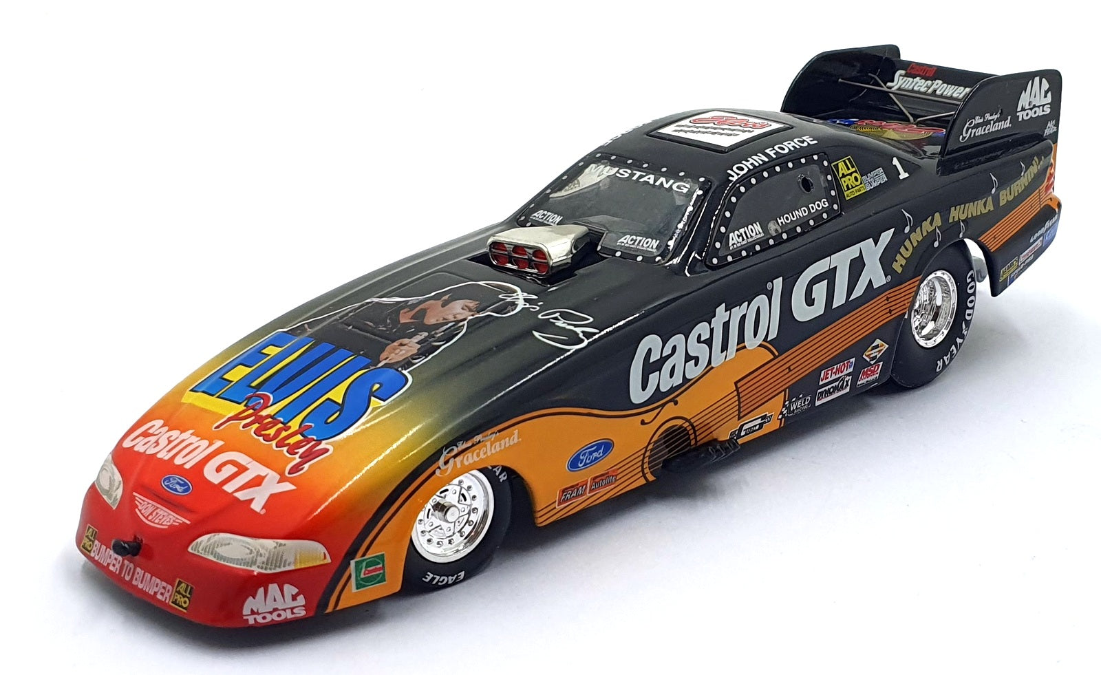 Action 1/24 Scale C249829254-2 Mustang Funny Car Dragster - John Force