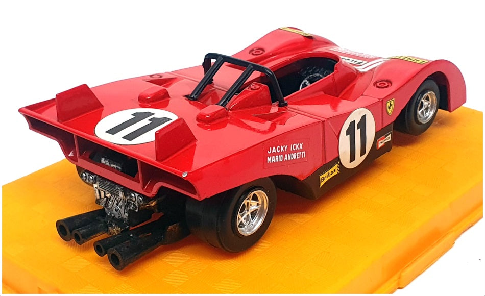 Polistil Appx 15cm Long Diecast L1 - Ferrari 312 #11 Ickx/Andretti - Red