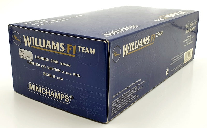 Minichamps 1/18 Scale 180 000099 - Williams F1 2000 Launch Car #5 R.Schumacher