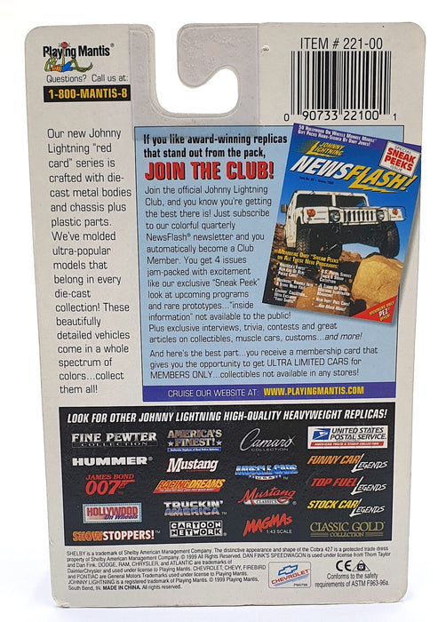 Johnny Lightning 1/64 Scale 221-00 - Dan Fink's Speedwagon - Blue