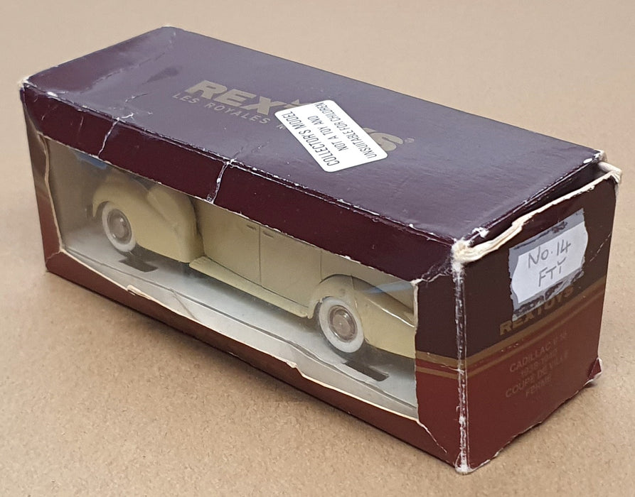 Rextoys 1/43 Scale No. 14 - 1938-40 Cadillac Coupe De Ville - Cream/Beige
