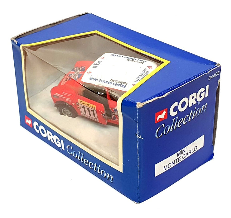 Corgi 1/36 Scale Diecast 04408 - Mini Monte Carlo 1996 #111 - Red/White