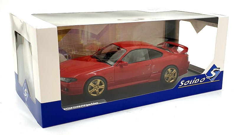 Solido 1/18 Scale Diecast S1812202 1999 Nissan Silvia S15 Spec R Aero Flame Red